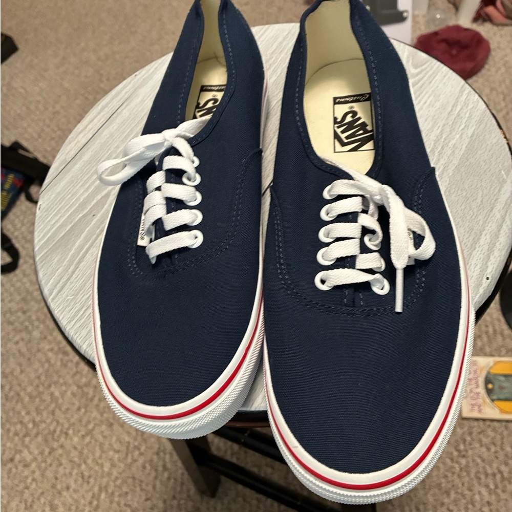 Vans Men's Dark Blue Canvas Sneakers